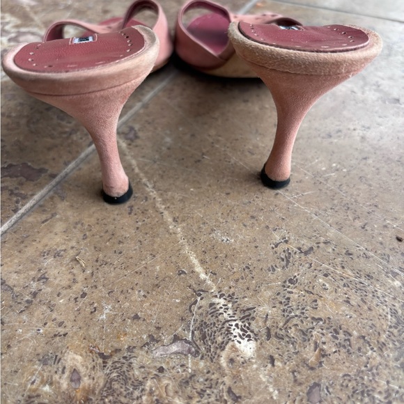 Manolo Blahnik Floral Cutout Pink Heels - Picture 8 of 8